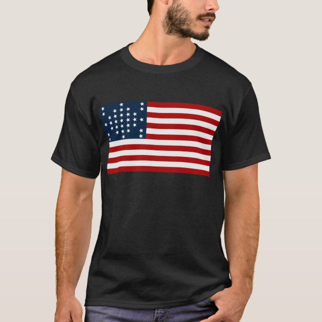 33 Star Fort Sumter American Civil War Flag T-Shirt (Front)