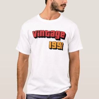 33 Year Old Gift Men Women Vintage 1991 33rd Birth T-Shirt