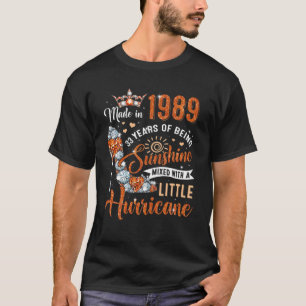 33 Year Old Made In 1989 Birthday Queen Diamond He T-Shirt