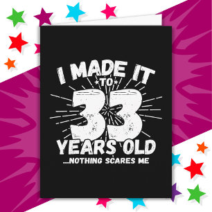 33 Year Old Sarcastic Meme Funny 33rd Birthday Card