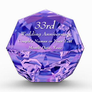 33rd Wedding Anniversary Gifts | Zazzle.com.au