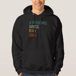 33 Years Old Awesome Since May 1989 33rd Birthday Hoodie