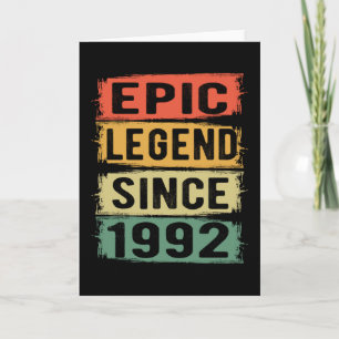 33 Years Old Bday Epic Legend 33rd Birthday Gift Card