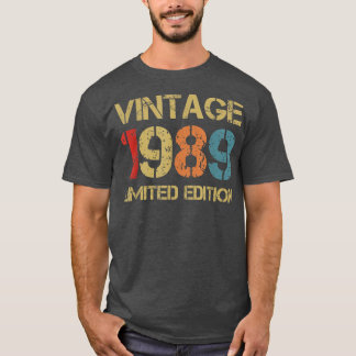 33 years Old Gifts Vintage 1989 Limited Edition Bi T-Shirt
