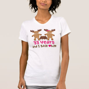 33rd Anniversary Gift For Her T-Shirt