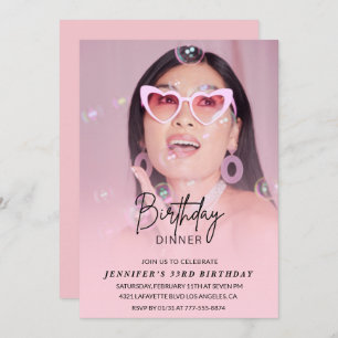 33rd birthday invitation Birthday Dinner Photo