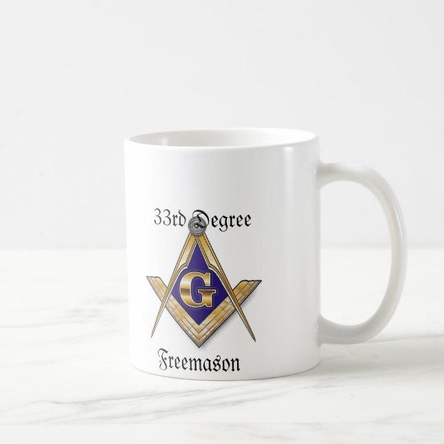 33rd Degree Freemason White Mug (Right)
