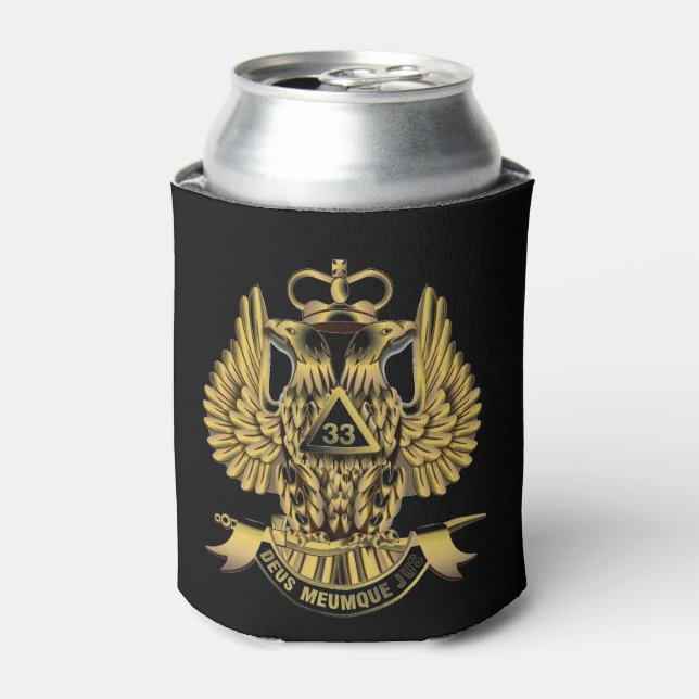 33rd DEGREE MASONS Can Cooler (Can Front)