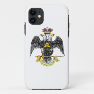 33rd Degree Scottish Rite Black Eagle iPhone 11 Case