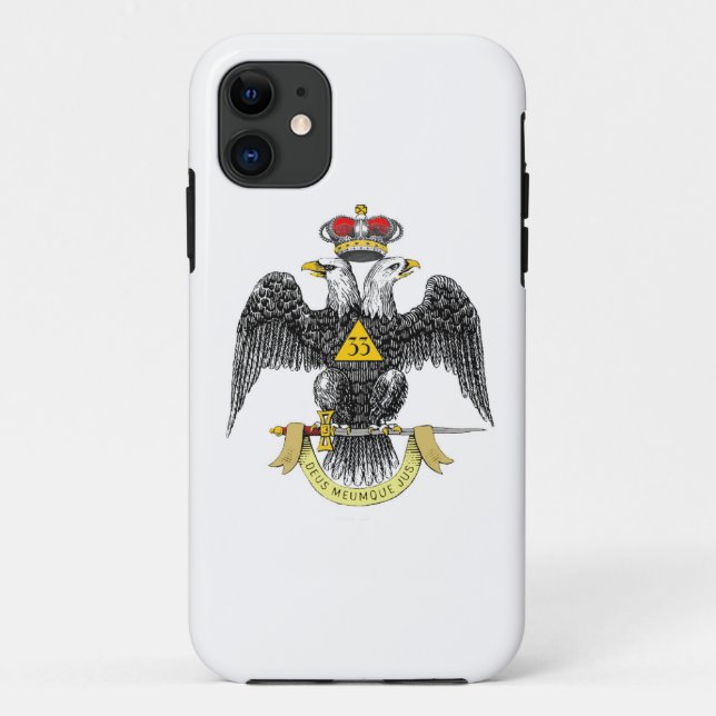 33rd Degree Scottish Rite Black Eagle Case-Mate iPhone Case (Back)