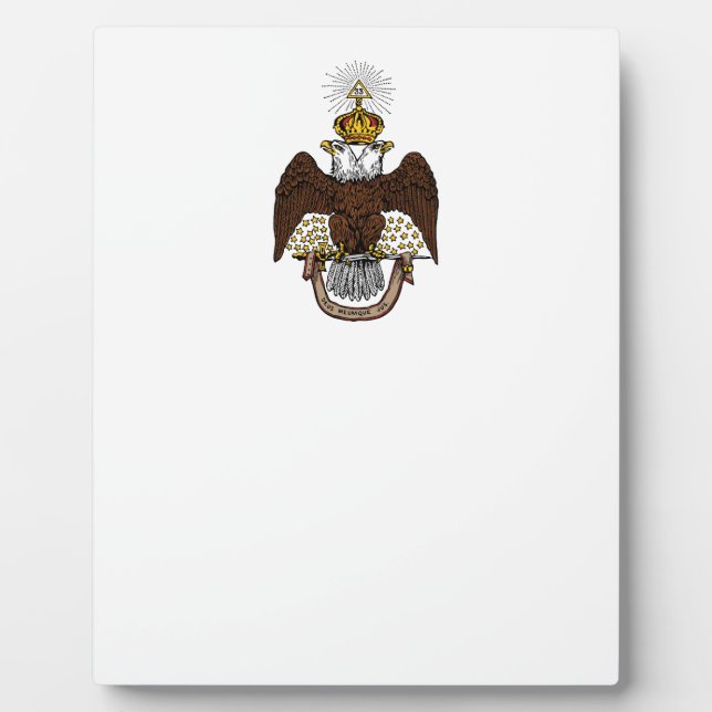 33rd Degree Scottish Rite Brown Eagle Plaque (Front)