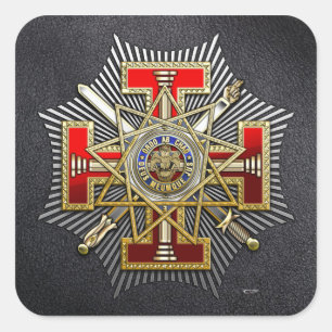 33rd Degree: Sovereign Grand Inspector General Square Sticker