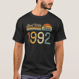 33rd wedding anniversary - Best Wife Since 1992 33 T-Shirt