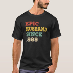 33rd Wedding Anniversary For Him Epic Husband Sinc T-Shirt