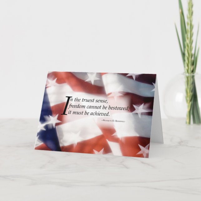 3445 Freedom Flag Thank You Card (Front)