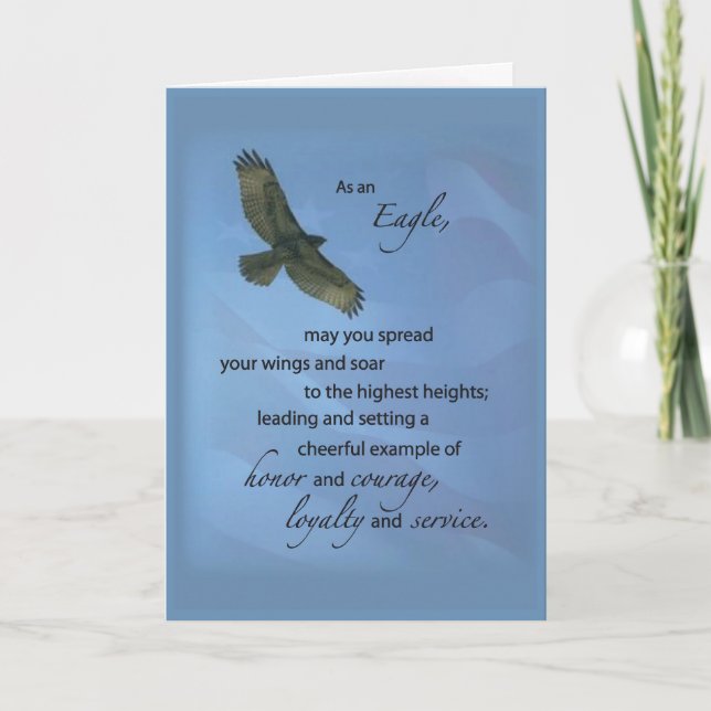 3497 Eagle Award Soar Card (Front)