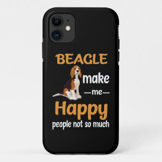 34 Beagle Make Me Happy iPhone 11 Case