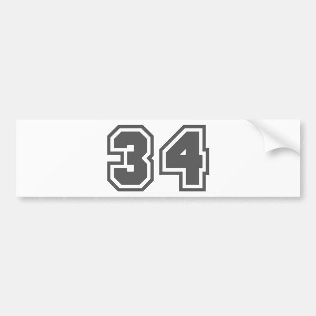 34 BUMPER STICKER (Front)