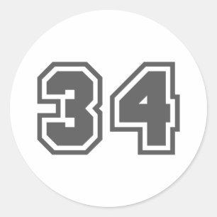 34 CLASSIC ROUND STICKER