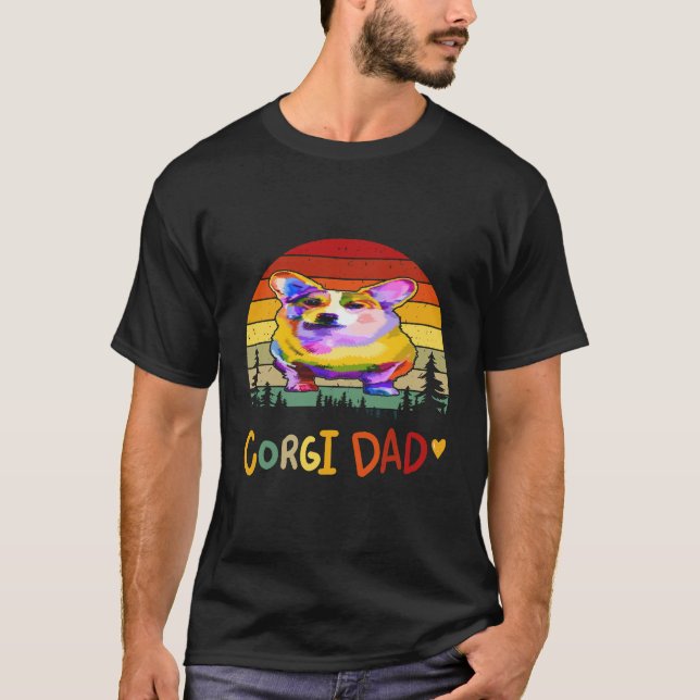 34 Corgi Dad Corgi T-Shirt (Front)