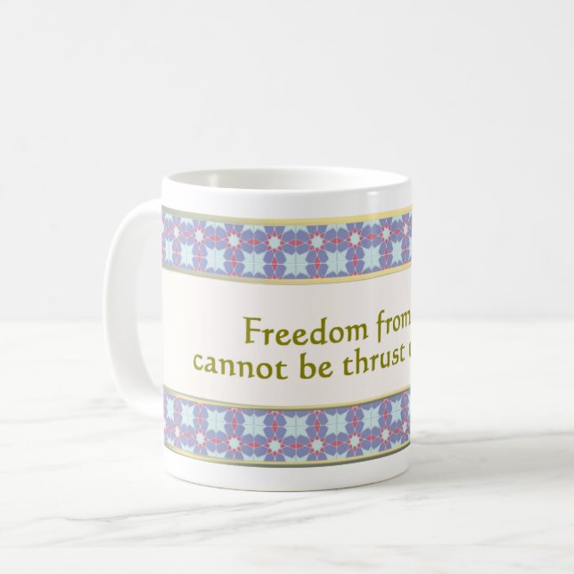 34. Freedom from fear Miracle Mug (Front Left)