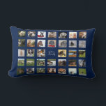 34 PHOTO COLLAGE Pillow  - ANY COLORS<br><div class="desc">Replace all the photos show and text with your own. This is one of MANY photo collage gifts in this collection/category. It can be used for ANY occasion in addition to that shown in the sample. All photos resize automatically to fill the spaces. This makes a great birthday, holidays or...</div>