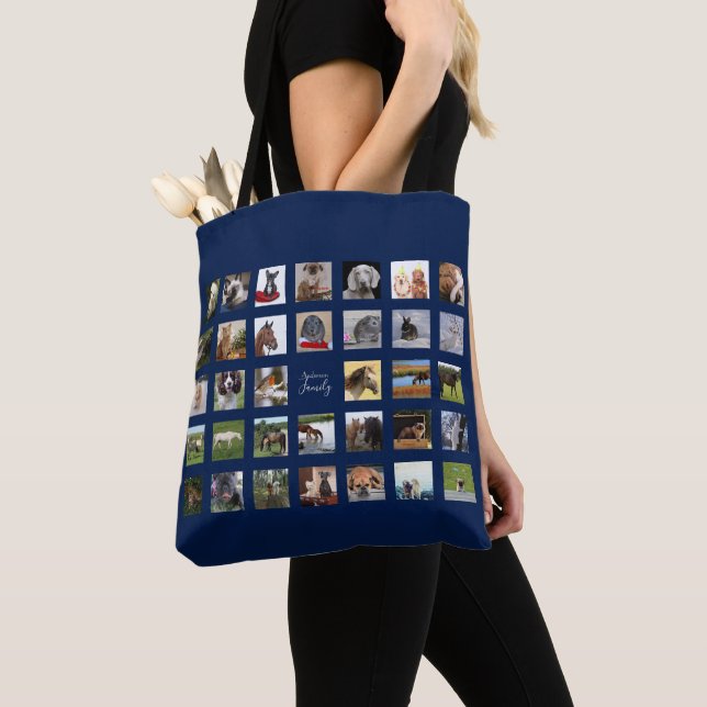 34 PHOTO COLLAGE Tote - Can EDIT COLOR (Close Up)