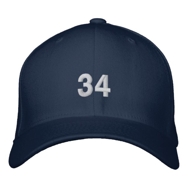 34 Times Embroidered Hat (Front)
