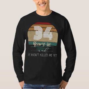34 Years of Laughs: Amusing Anniversary Tee - Surv
