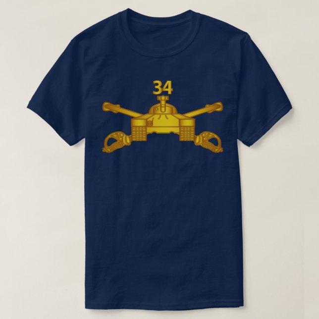 34th Armour Regiment Armour Branch wo Txt T-Shirt (Design Front)