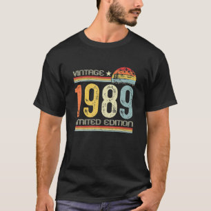 34th B Day Gifts Vintage 1989 Limited Edition 34 T-Shirt