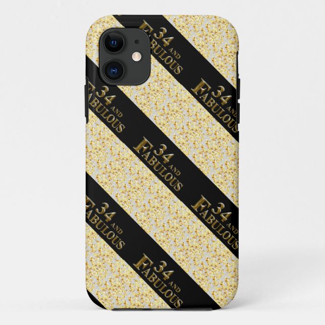34th  Birthday  Case-Mate iPhone Case (Back)