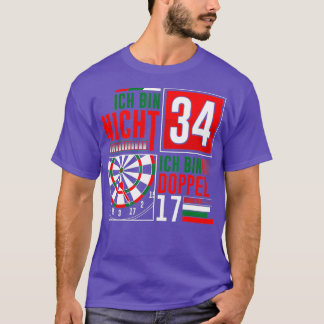 34th Birthday Darts Funny Saying Darts Sayings T-Shirt