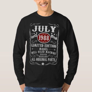 34th Birthday Decoration Legends Were Born In July T-Shirt