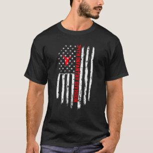 34Th Infantry Division American Flag T-Shirt