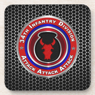 34th Infantry Division Coaster