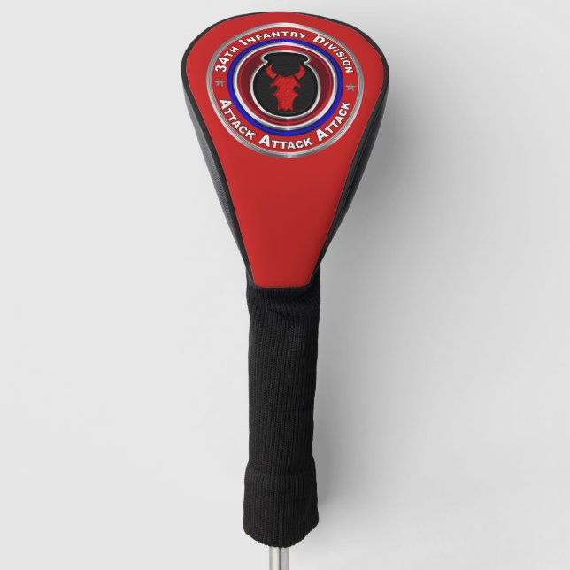 34th Infantry Division  Golf Head Cover (Front)