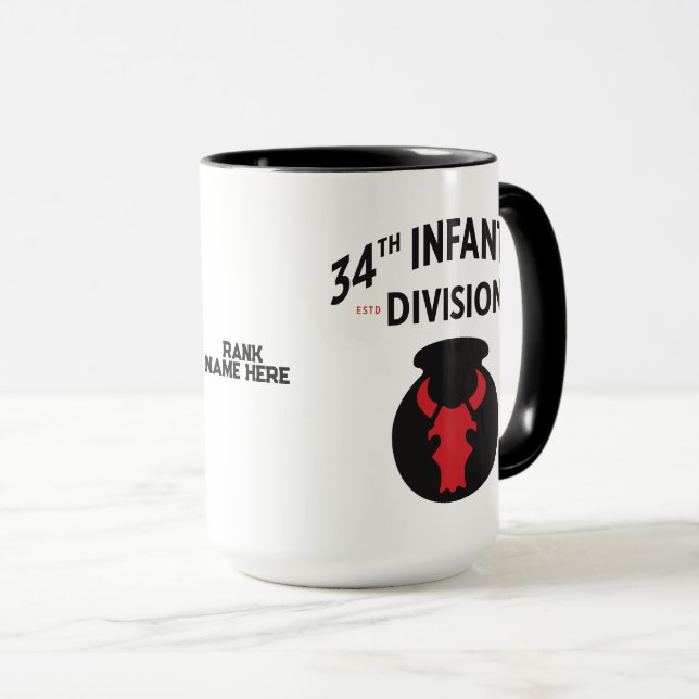 34th Infantry Division  Mug (Front Right)