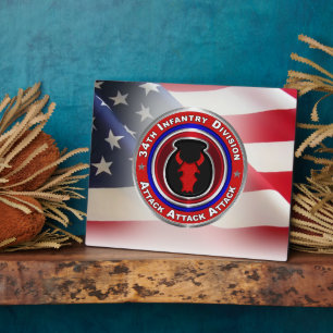 34th Infantry Division  Plaque