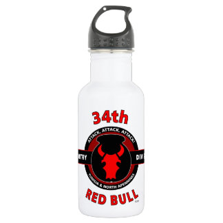 34TH INFANTRY DIVISION" RED BULL" 532 ML WATER BOTTLE