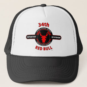 34TH INFANTRY DIVISION" RED BULL" TRUCKER HAT