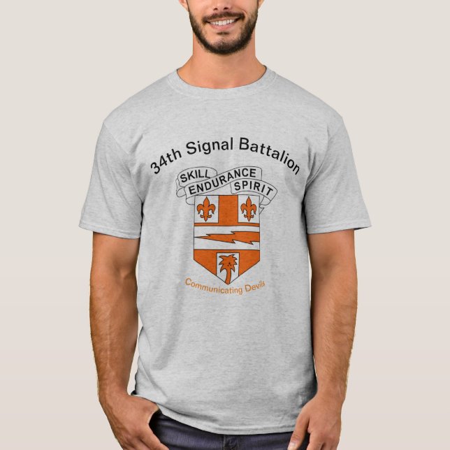 34th Signal Battalion T-Shirt (Front)