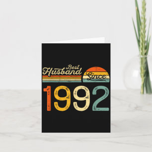 34th Wedding Anniversary Husband Since Design Card
