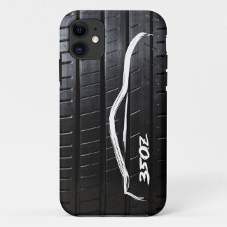 350Z brushstroke with Tire Tread iPhone 11 Case