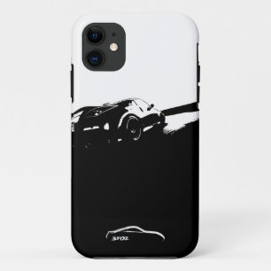 350Z Rolling Shot with White Brushstroke logo iPhone 11 Case
