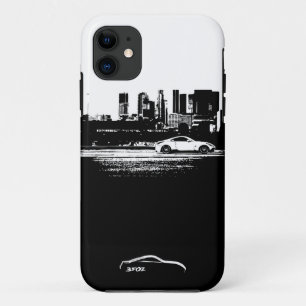 350Z Rolling Shot with White Brushstroke logo iPhone 11 Case