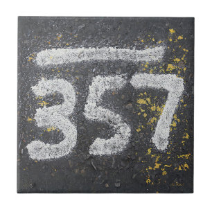 357 Mason's and Angel Number Ceramic Tile