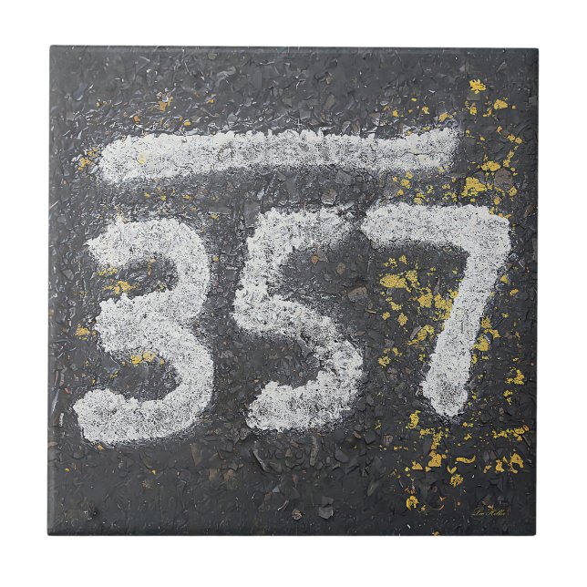 357 Mason's and Angel Number Ceramic Tile (Front)