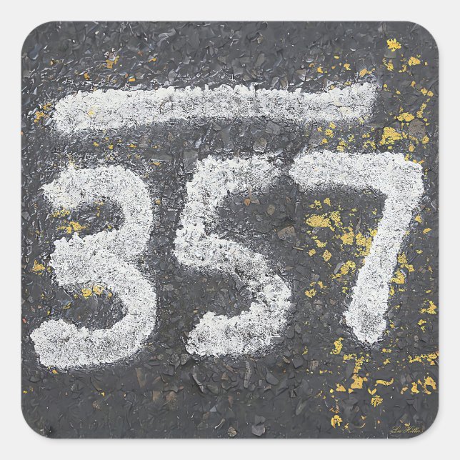 357 Mason's and Angel Number Square Sticker (Front)