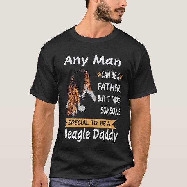 35 Any Man - Beagle Daddy Beagle T-Shirt (Front)